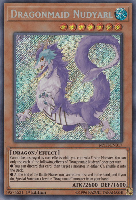 Dragonmaid Nudyarl [MYFI-EN017] Secret Rare - Josh's Cards