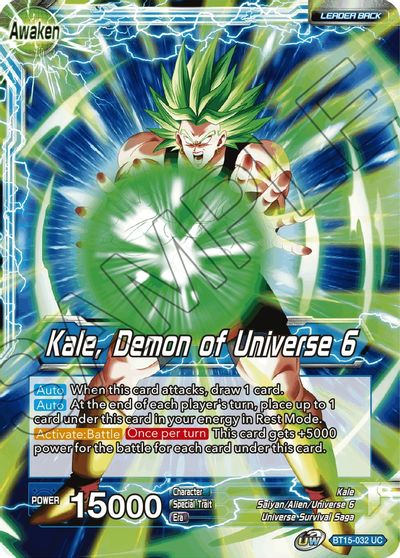 Kale // Kale, Demon of Universe 6 (BT15-032) [Saiyan Showdown] Parallel Foil