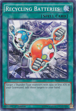 Recycling Batteries [BP03-EN158] Shatterfoil Rare - Josh's Cards