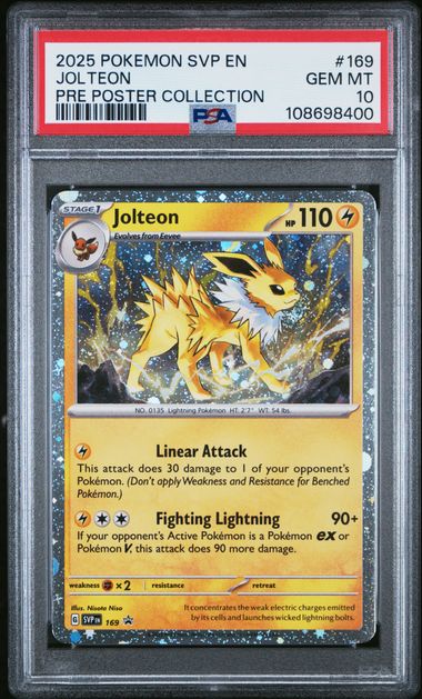 Jolteon Promo SVP 169 PSA 10