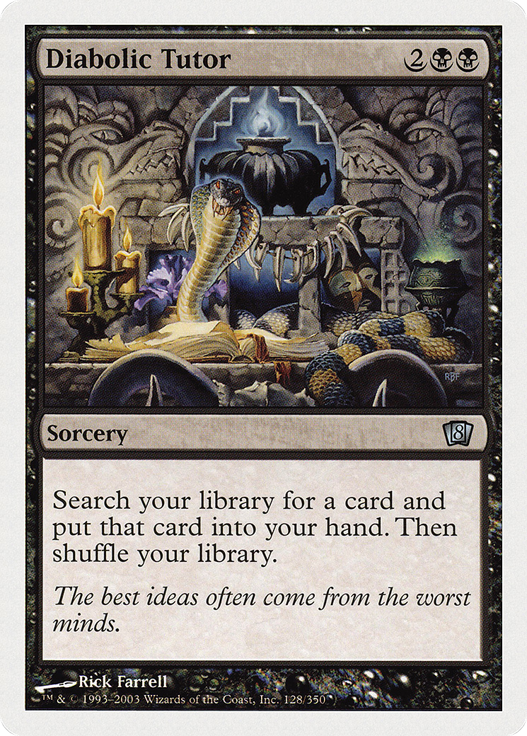 Diabolic Tutor [Eighth Edition] Foil
