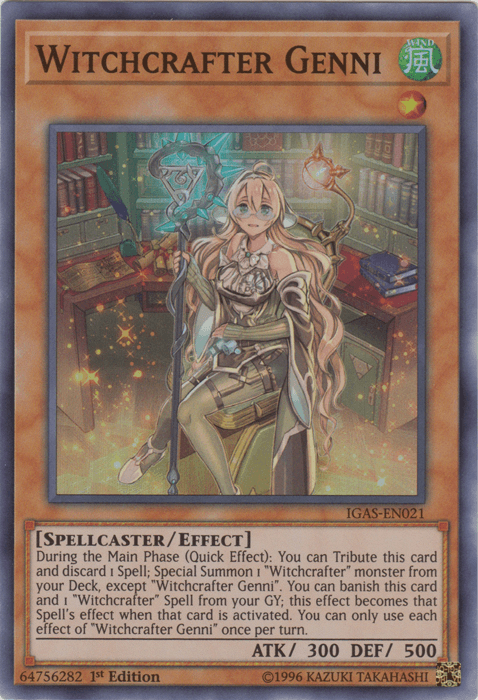 Witchcrafter Genni [IGAS-EN021] Super Rare - Josh's Cards