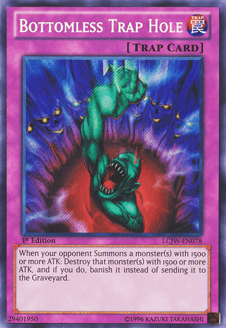 Bottomless Trap Hole [LCJW-EN078] Secret Rare - Josh's Cards