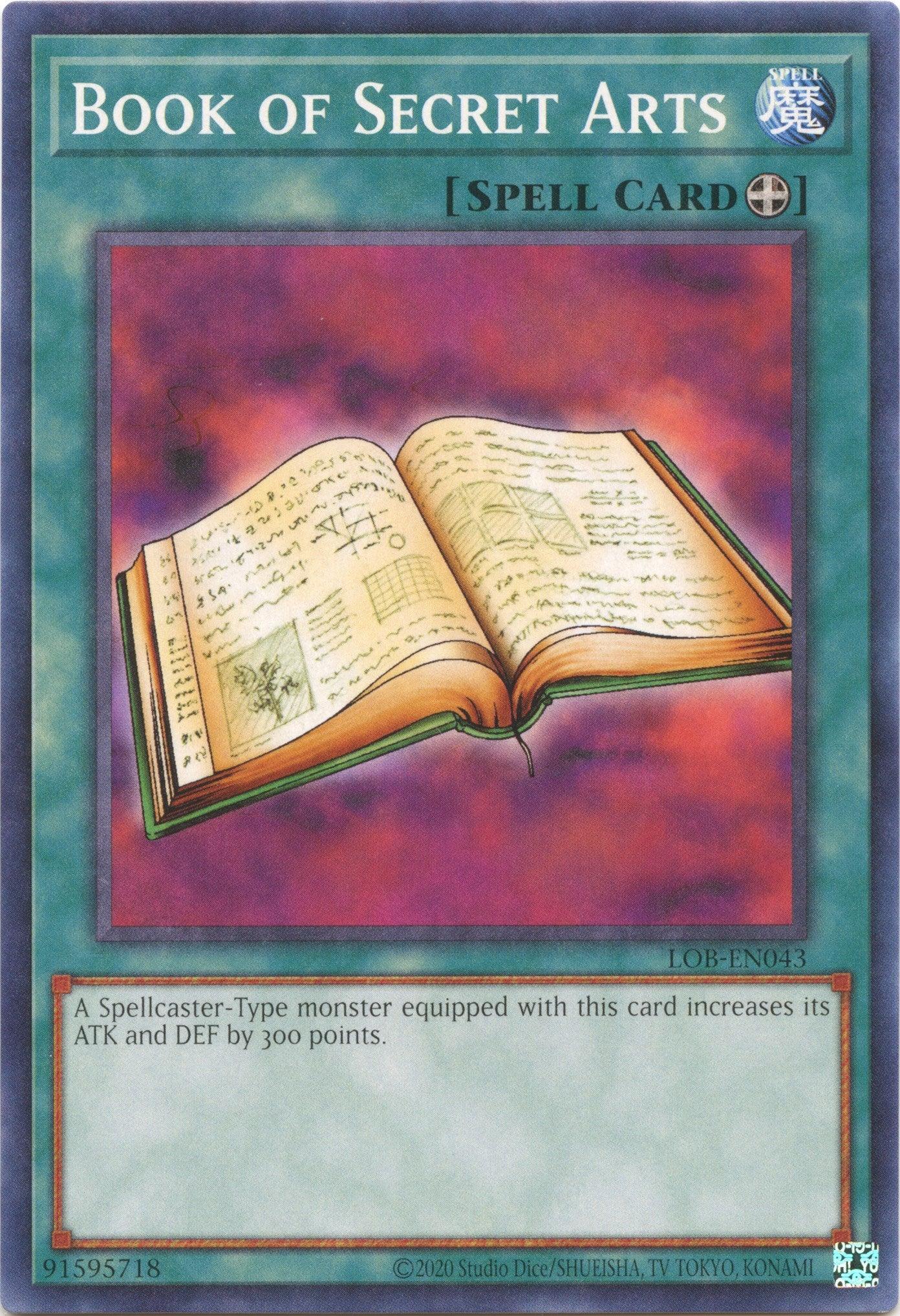 Book of Secret Arts (25th Anniversary) [LOB-EN043] Common - Josh's Cards