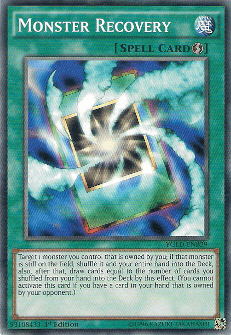 Monster Recovery [YGLD-ENB29] Common - Josh's Cards