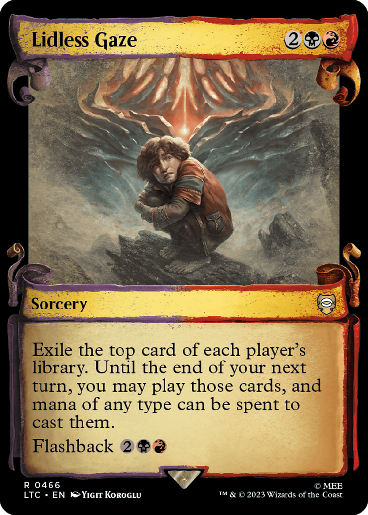 Lidless Gaze (LTC-466) - Tales of Middle-earth Commander: (Showcase) Foil