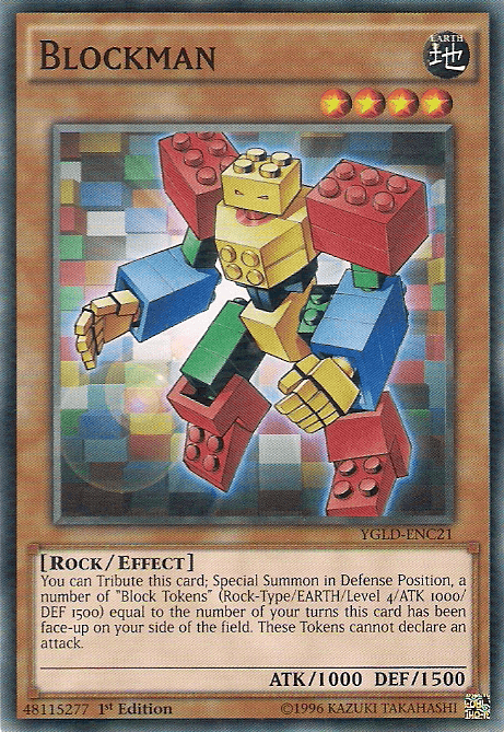 Blockman [YGLD-ENC21] Common - Josh's Cards