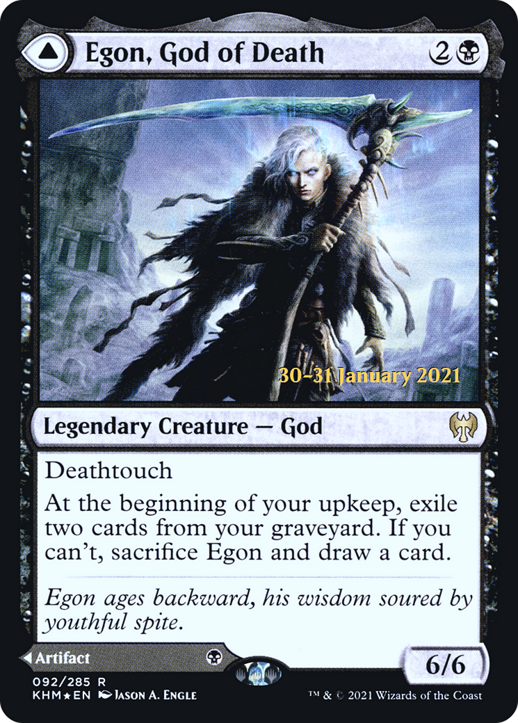 Egon, God of Death // Throne of Death (PRE-92S) - Kaldheim Promos Foil