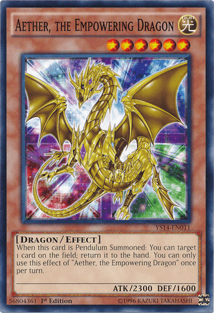 Aether, the Empowering Dragon [YS14-EN011] Common - Josh's Cards