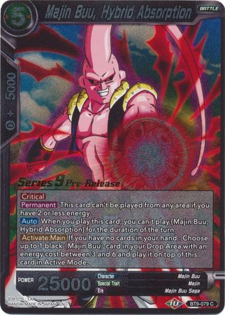 Majin Buu, Hybrid Absorption (BT9-079) [Universal Onslaught Prerelease Promos] Parallel Foil