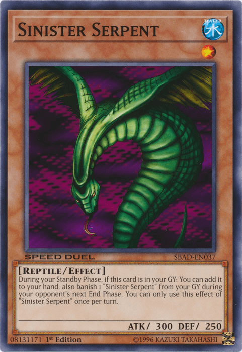 Sinister Serpent [SBAD-EN037] Common - Josh's Cards