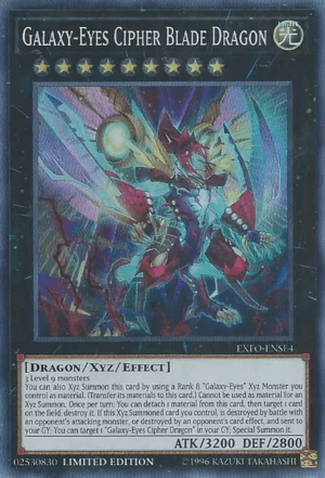 Galaxy-Eyes Cipher Blade Dragon [EXFO-ENSE4] Super Rare - Josh's Cards