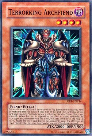 Terrorking Archfiend [DR1-EN234] Super Rare - Josh's Cards