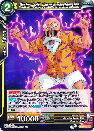 Master Roshi, Demonic Transformation (BT11-101) [Vermilion Bloodline] Parallel Foil