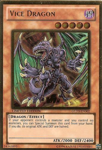 Vice Dragon [GLD3-EN002] Gold Rare - Josh's Cards