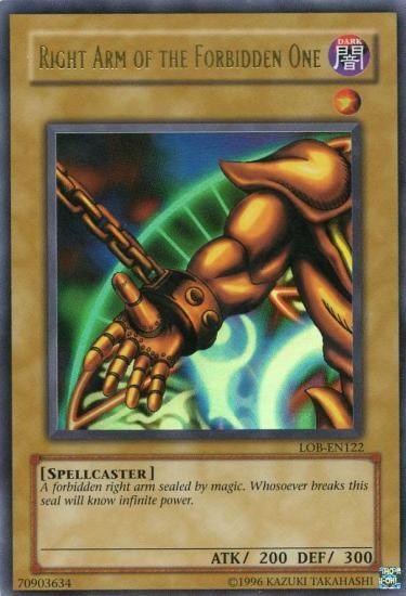 Right Arm of the Forbidden One [LOB-EN122] Ultra Rare - Josh's Cards