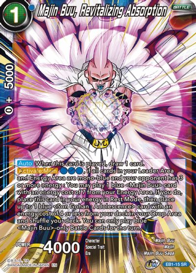 Majin Buu, Revitalizing Absorption (EB1-15) [Battle Evolution Booster] Parallel Foil