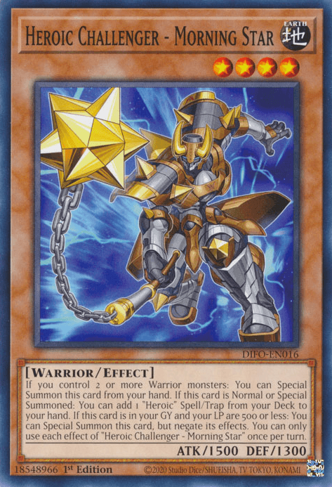 Heroic Challenger - Morning Star [DIFO-EN016] Common - Josh's Cards