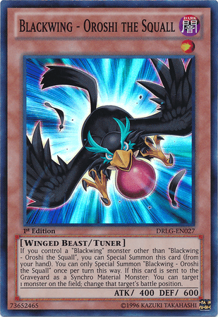 Blackwing - Oroshi the Squall [DRLG-EN027] Super Rare - Josh's Cards