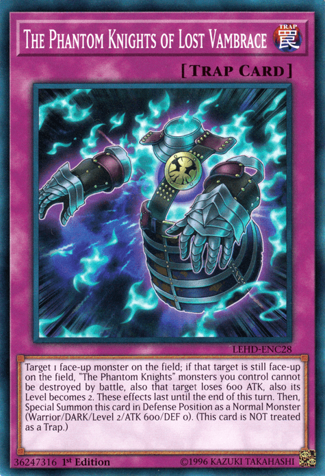The Phantom Knights of Lost Vambrace [LEHD-ENC28] Common - Josh's Cards