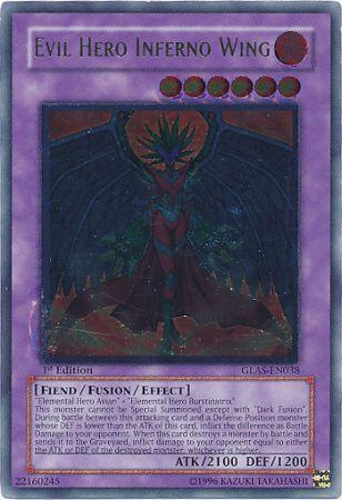 Evil Hero Inferno Wing [GLAS-EN038] Ultimate Rare - Josh's Cards