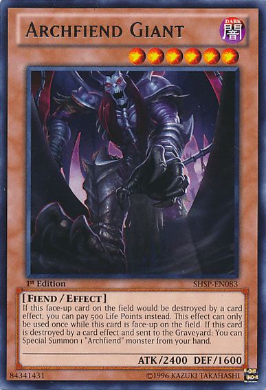 Archfiend Giant [SHSP-EN083] Rare - Josh's Cards