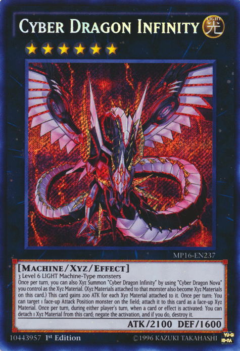 Cyber Dragon Infinity [MP16-EN237] Secret Rare - Josh's Cards