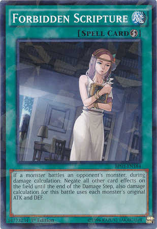 Forbidden Scripture [BP03-EN184] Shatterfoil Rare - Josh's Cards