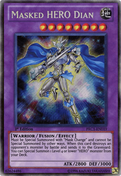Masked Hero Dian [PRC1-EN019] Secret Rare - Josh's Cards