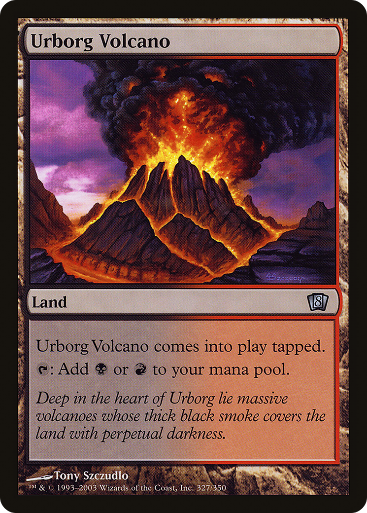 Urborg Volcano [Eighth Edition] Foil