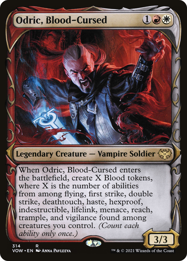 Odric, Blood-Cursed (VOW-314) - Innistrad: Crimson Vow: (Showcase)