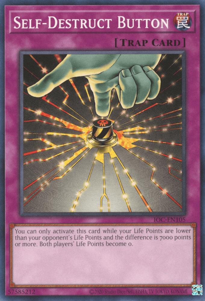 Self-Destruct Button [IOC-EN105] Common - Josh's Cards
