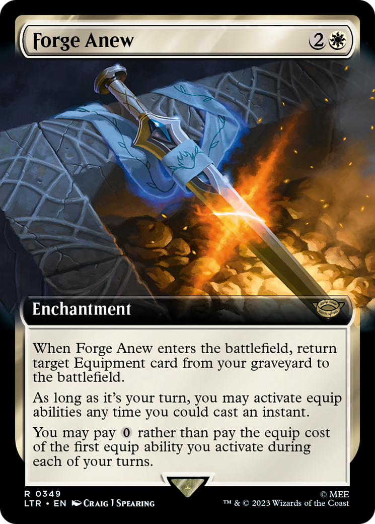Forge Anew (LTR-349) - The Lord of the Rings: Tales of Middle-earth: (Extended Art) Foil
