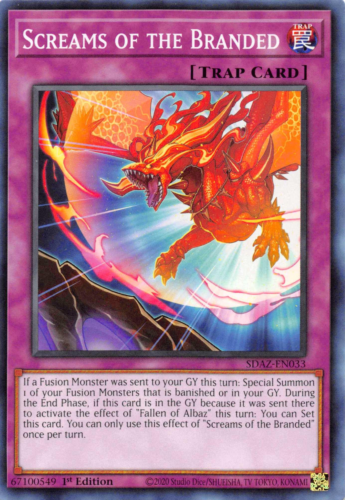 Screams of the Branded [SDAZ-EN033] Common - Josh's Cards
