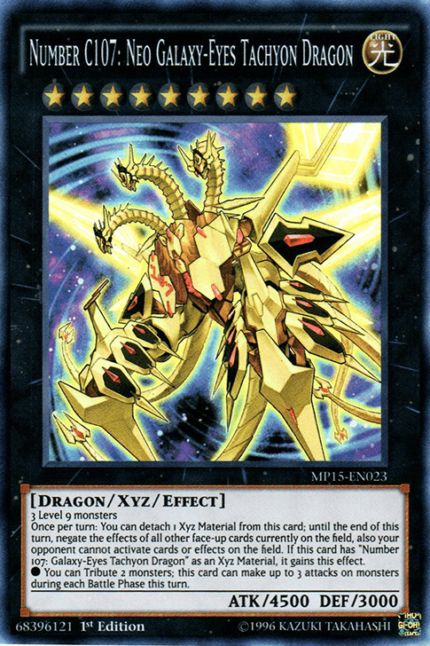 Number C107: Neo Galaxy-Eyes Tachyon Dragon [MP15-EN023] Super Rare - Josh's Cards