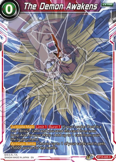 The Demon Awakens (BT15-025) [Saiyan Showdown] Parallel Foil