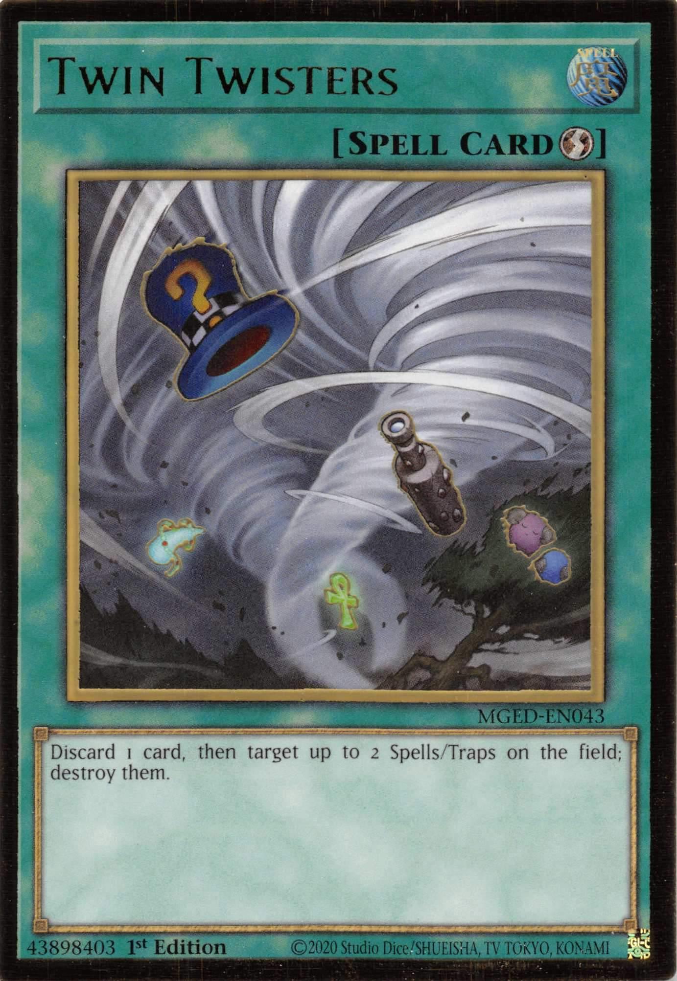 Twin Twisters [MGED-EN043] Gold Rare - Josh's Cards