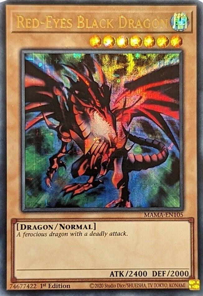 Red-Eyes Black Dragon [MAMA-EN105] Ultra Pharaoh's Rare - Josh's Cards