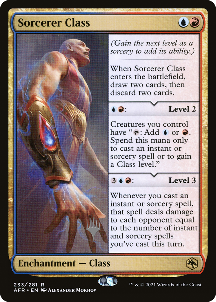 Sorcerer Class (PPAFR-233P) - Adventures in the Forgotten Realms Promos