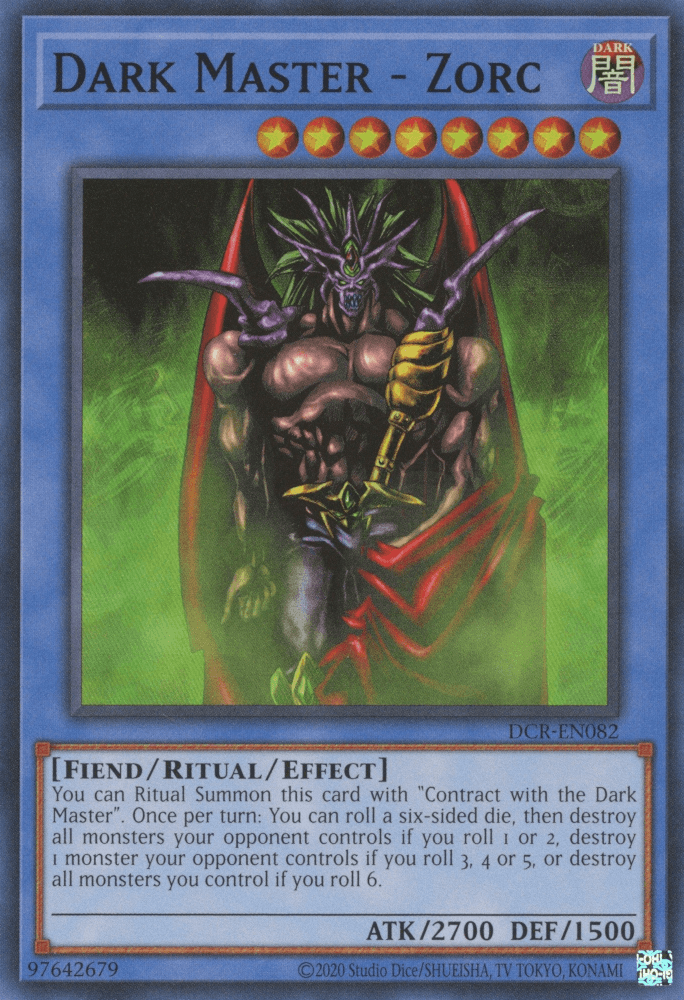 Dark Master - Zorc [DCR-EN082] Super Rare - Josh's Cards