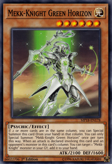 Mekk-Knight Green Horizon [MP18-EN178] Common - Josh's Cards