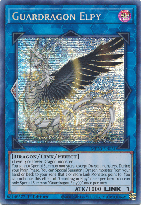 Guardragon Elpy [MP20-EN021] Prismatic Secret Rare - Josh's Cards