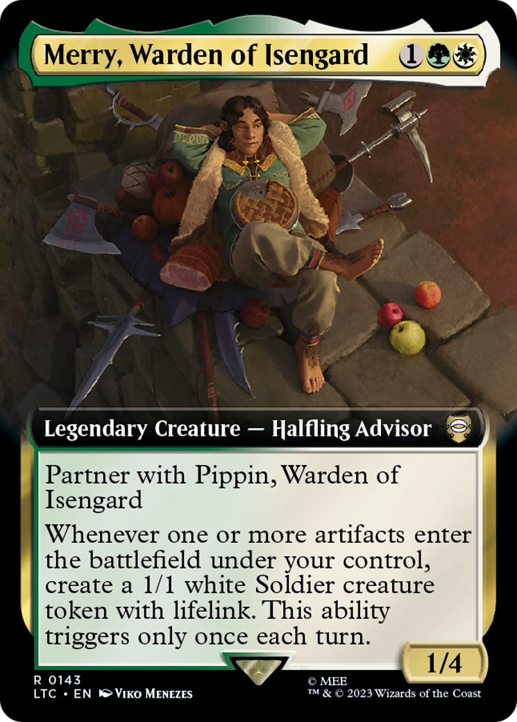 Merry, Warden of Isengard (LTC-143) - Tales of Middle-earth Commander: (Extended Art) Foil