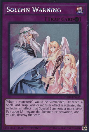 Solemn Warning [NKRT-EN035] Platinum Rare - Josh's Cards