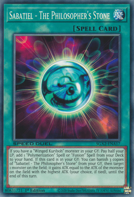 Sabatiel - The Philosopher's Stone [SGX2-ENA17] Common - Josh's Cards