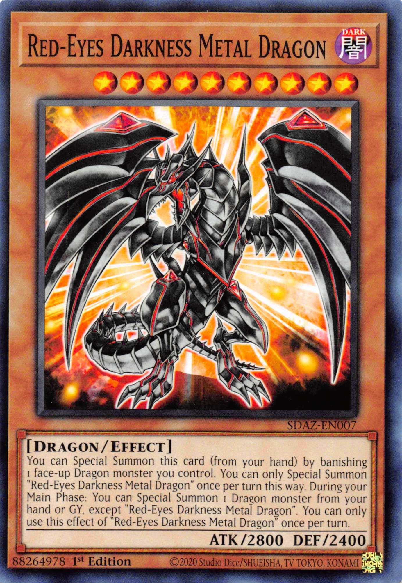 Red-Eyes Darkness Metal Dragon [SDAZ-EN007] Common - Josh's Cards