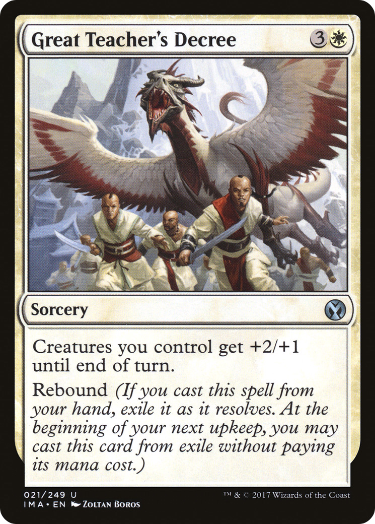 Great Teacher's Decree (IMA-021) - Iconic Masters