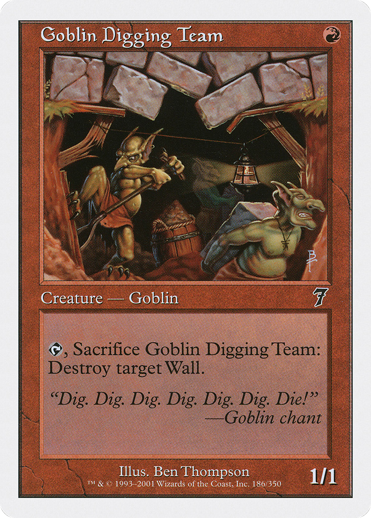 Goblin Digging Team [Seventh Edition] Foil