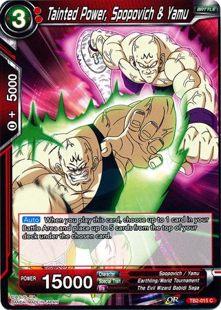 Tainted Power, Spopovich & Yamu (TB2-015) [World Martial Arts Tournament] Parallel Foil