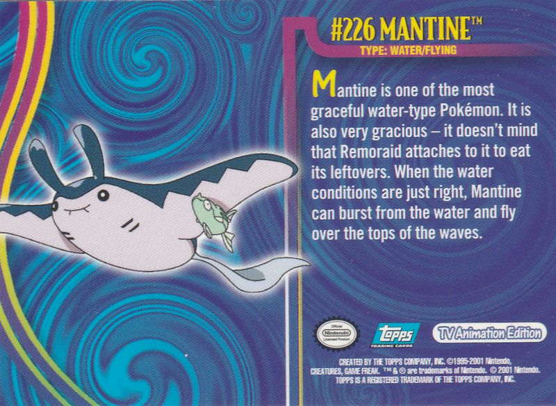 Mantine (226) [Topps Pokemon Johto Series 1]